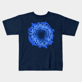 Floral pattern of small blue flowers Kids T-Shirt